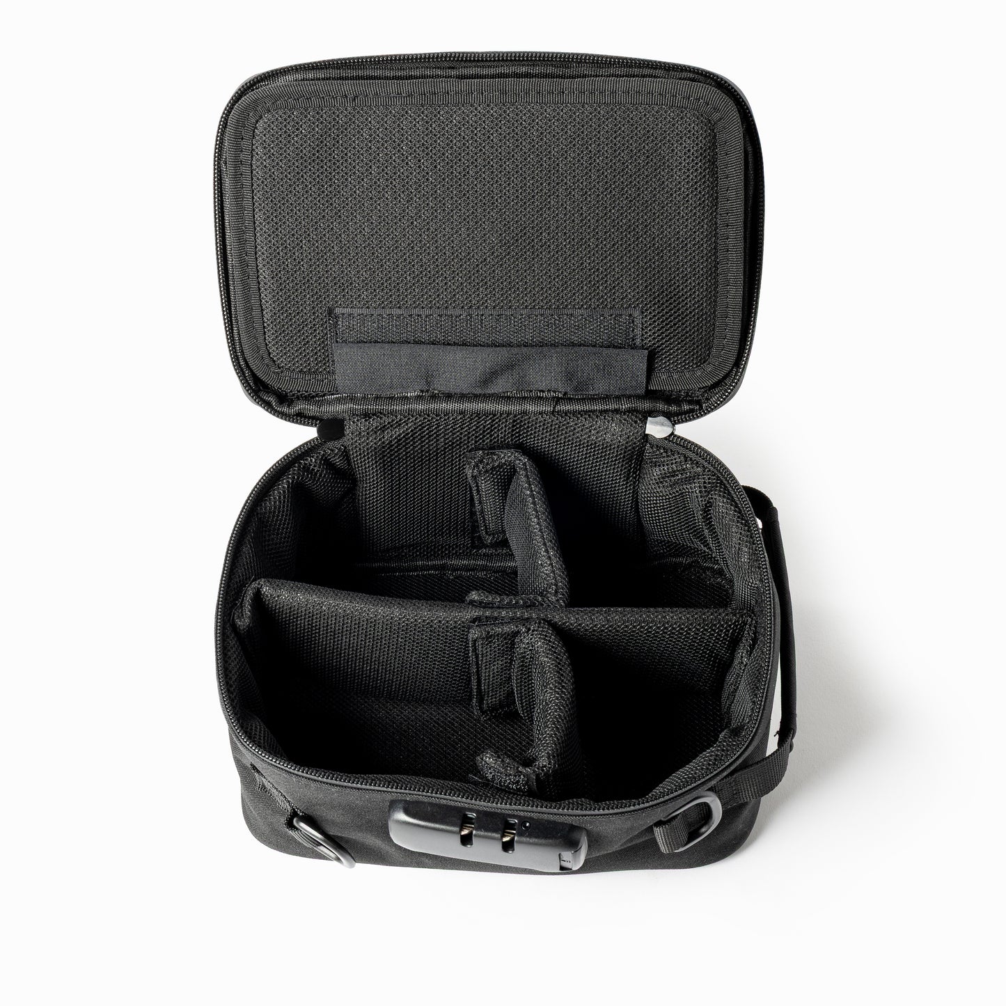 Black Coast Angels smell proof bag on white background