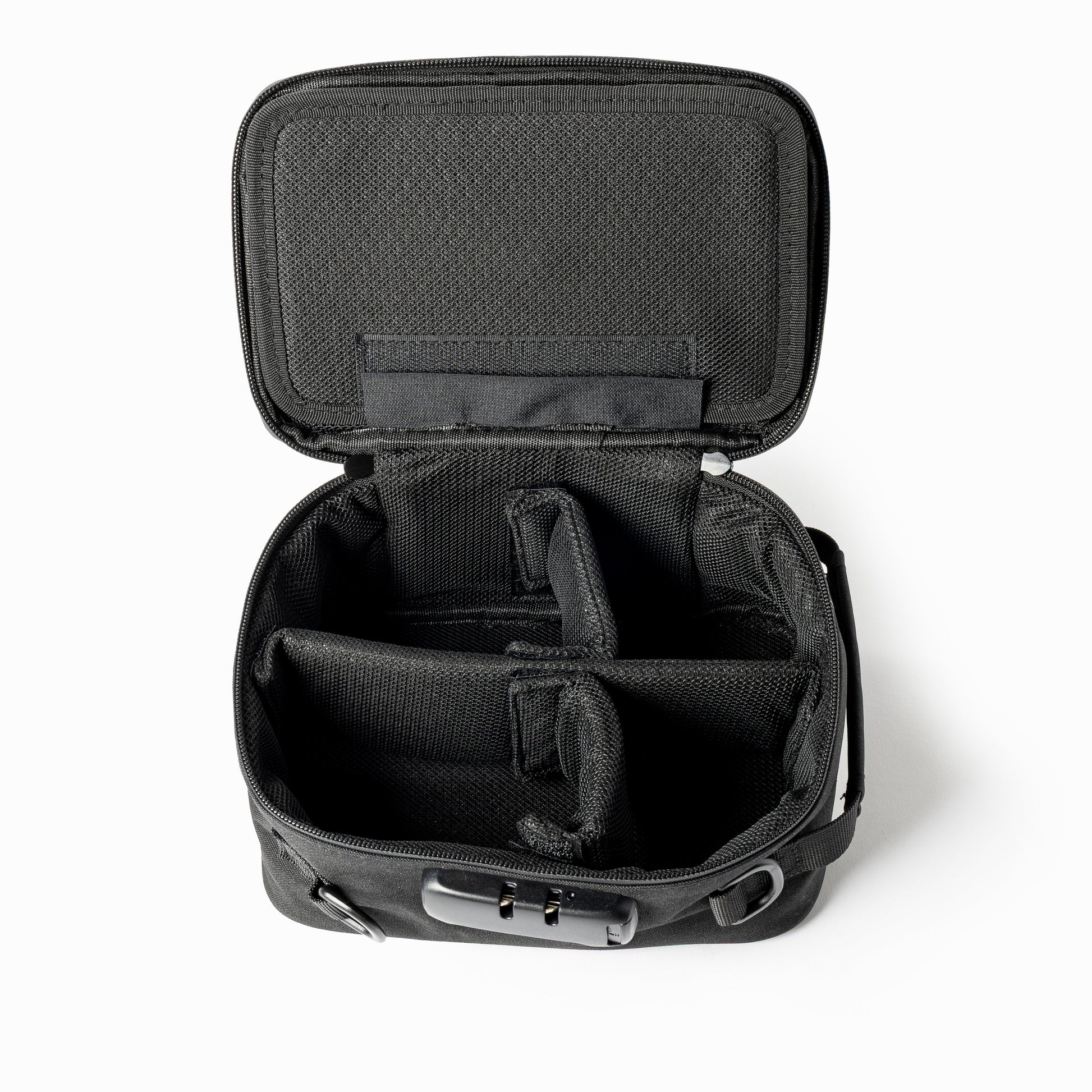 Black Coast Angels smell proof bag on white background