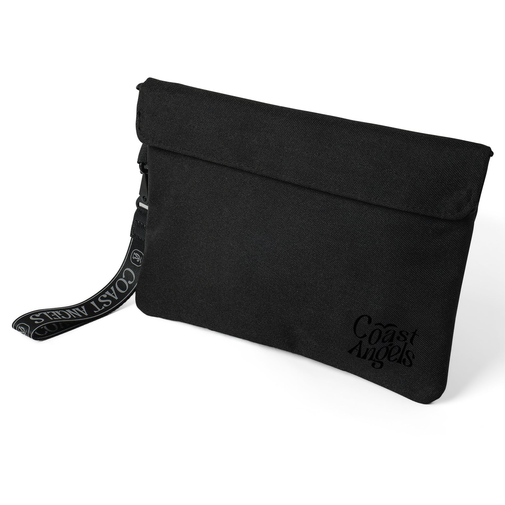 Black Coast Angels large pouch on white background