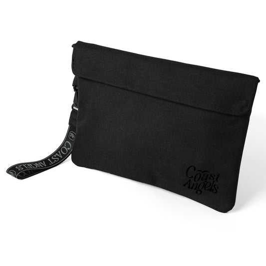 Black Coast Angels large pouch on white background